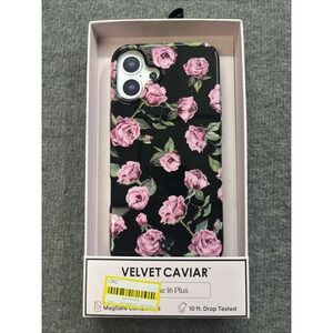 VELVET CAVIAR Apple iPhone 16 Plus MagSafe Case - Black &‎ Pink Rose Floral